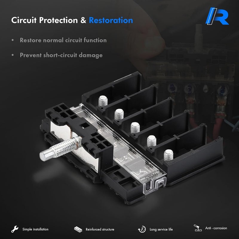 RHAOCZIYAUTO 68089468AA Headlight Main Fuse Block Fit for Dodge Durango 2011-2023 for Jeep Grand Cherokee 2012-2021, Grand Cherokee WK 2022, 12V Power Distribution Module Box Replaces# 956-601 FH65 956601 - Image 3